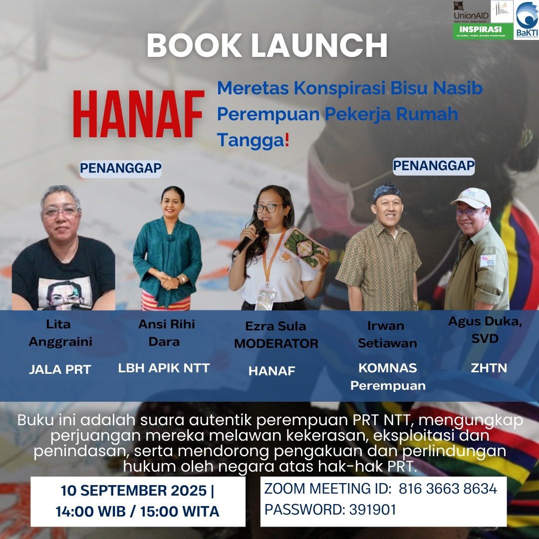 poster picture of the HANAF book launch